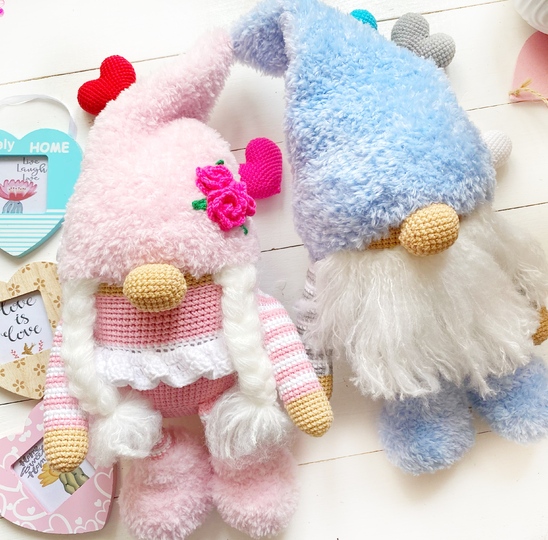 Crochet Pattern Christmas gnome. Set 2 in 1.Amigurumi gnomes PDF