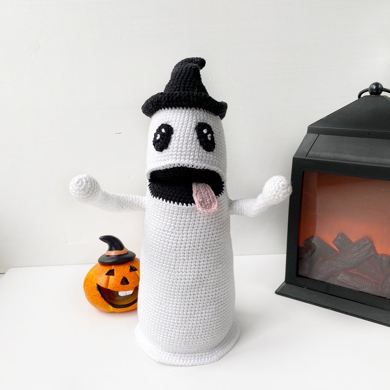 Crochet Ghost Pattern toy. Amigurumi For Halloween pattern PDF - Image 4