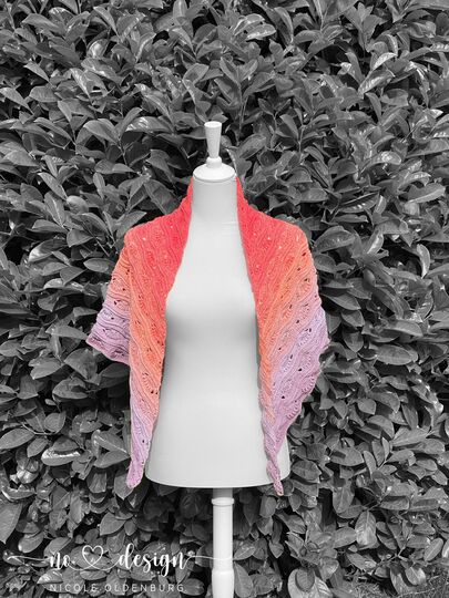 no 1 - Häkelanleitung für ein tolles Dreieckstuch in beliebiger Größe