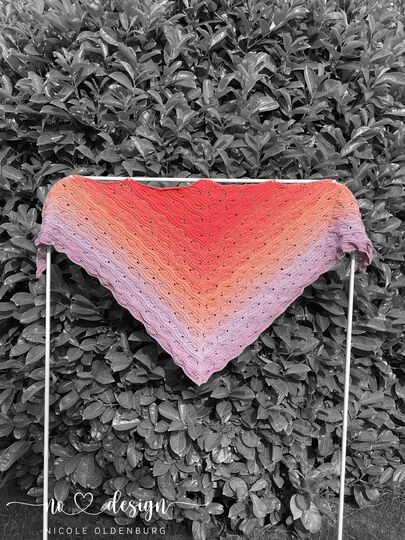 no 1 - Häkelanleitung für ein tolles Dreieckstuch in beliebiger Größe