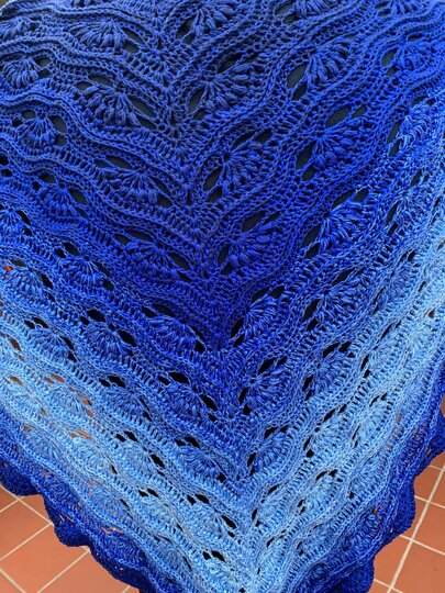 no 1 - Häkelanleitung für ein tolles Dreieckstuch in beliebiger Größe