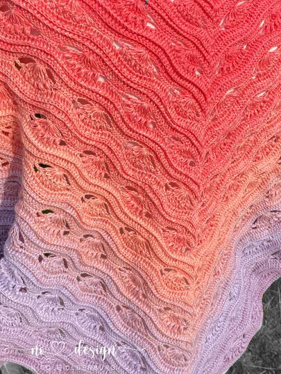 no 1 - Häkelanleitung für ein tolles Dreieckstuch in beliebiger Größe