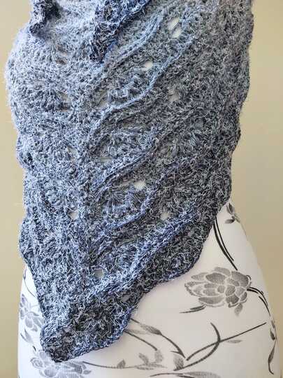 no 1 - Häkelanleitung für ein tolles Dreieckstuch in beliebiger Größe