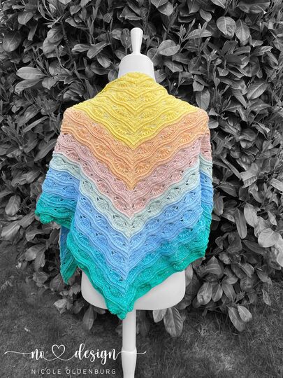 no 1 - Häkelanleitung für ein tolles Dreieckstuch in beliebiger Größe