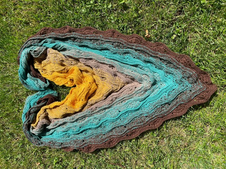 no 1 - Häkelanleitung für ein tolles Dreieckstuch in beliebiger Größe