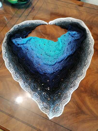 no 1 - Häkelanleitung für ein tolles Dreieckstuch in beliebiger Größe