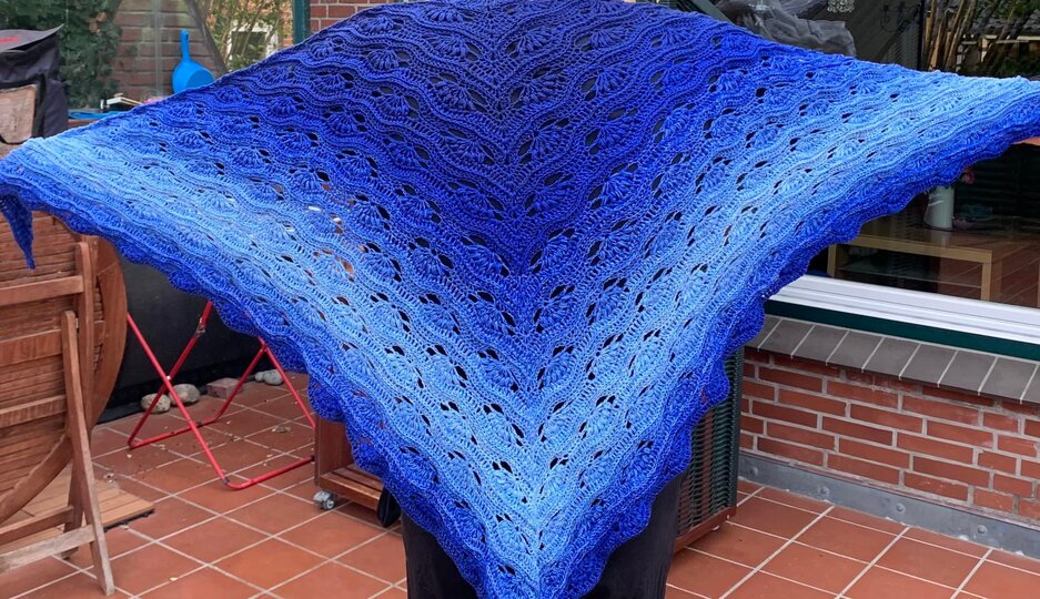 no 1 - Häkelanleitung für ein tolles Dreieckstuch in beliebiger Größe