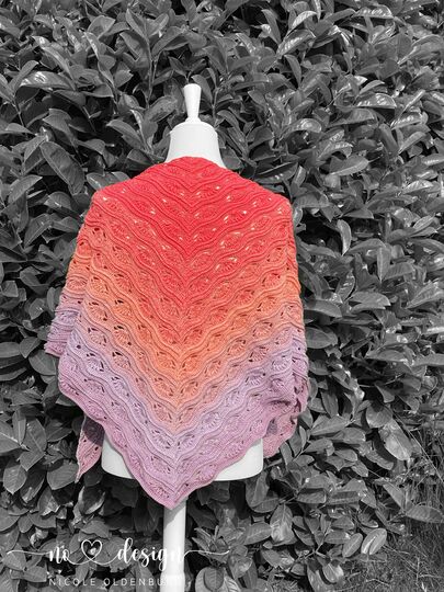 no 1 - Häkelanleitung für ein tolles Dreieckstuch in beliebiger Größe