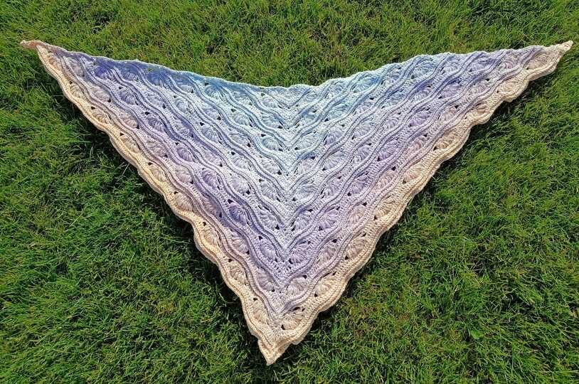 no 1 - Häkelanleitung für ein tolles Dreieckstuch in beliebiger Größe