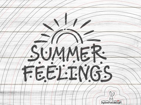 Summer Feelings Plotterdatei SVG DXF