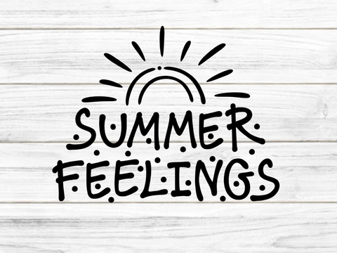 Summer Feelings Plotterdatei SVG DXF FCM