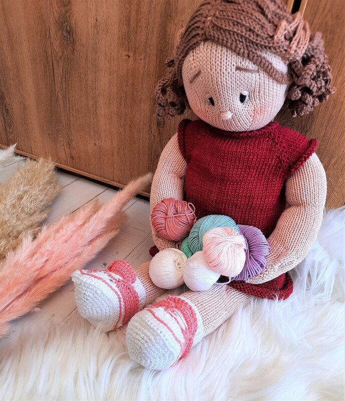 so einfache Strickpuppen....