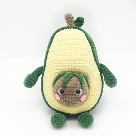 Avocado Family Amigurumi Crochet Pattern