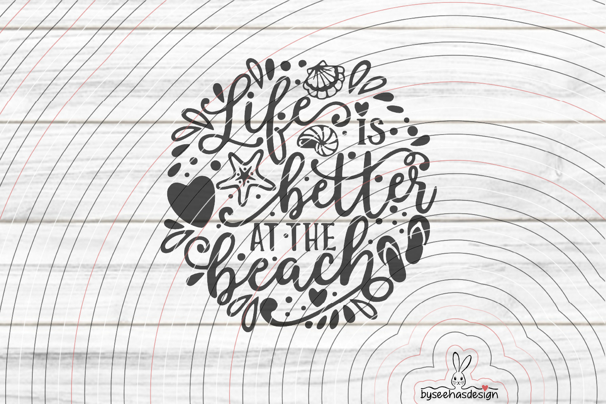 Beach Plotterdatei SVG DXF