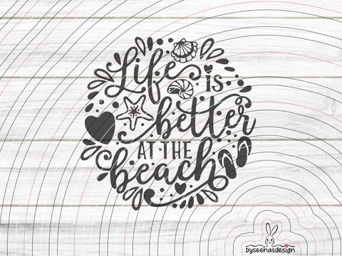 Beach Plotterdatei SVG DXF