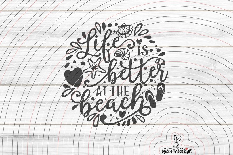 Beach Plotterdatei SVG DXF