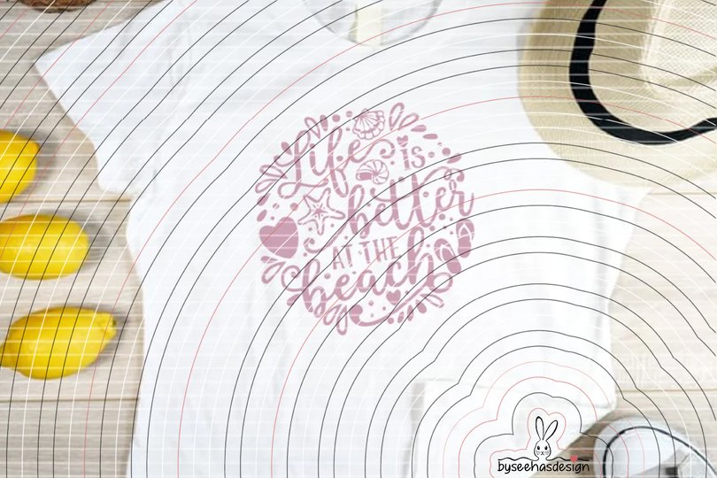 Beach Plotterdatei SVG DXF