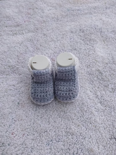 Crochet Baby Booties Worked Flat