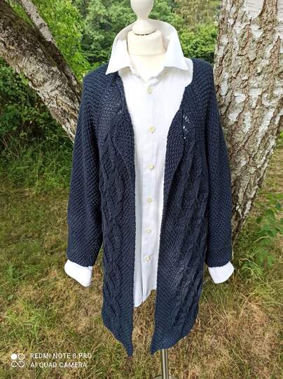 Sparset: Ajour-Top, Ajour-Shirt und Ajour-Jacke bis Größe XXXXL