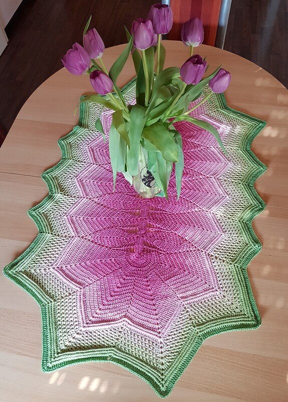 Häkelanleitung Tischläufer Stella Magica