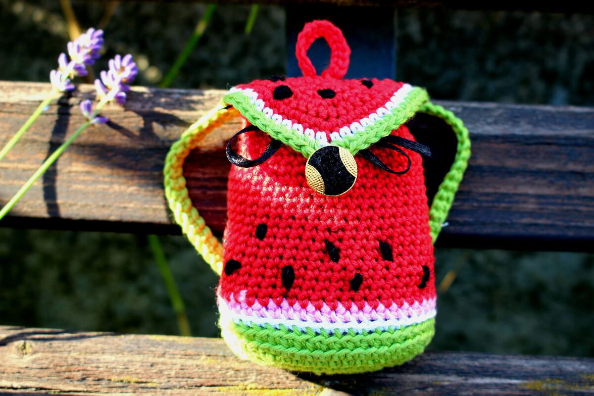 Häkelanleitung für Puppen Rucksack - Bild 2