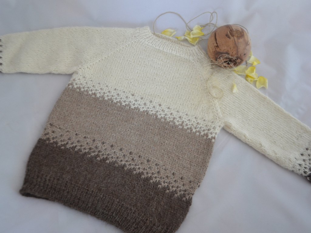 Strickanleitung * Kinderpullover * 3 Größen * RVO