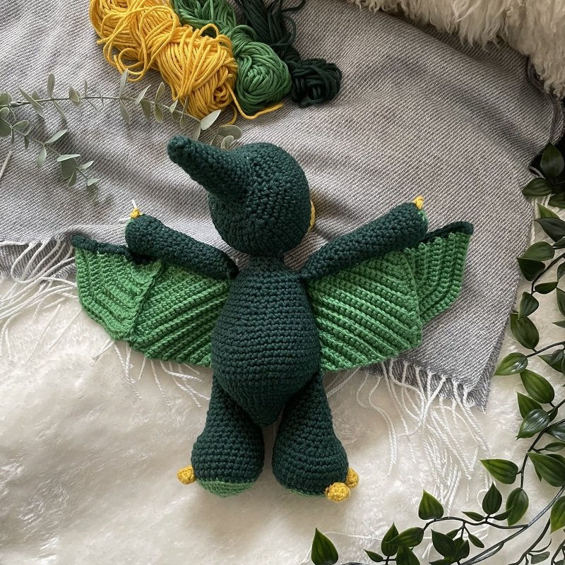 Häkelanleitung Flugdinosaurier Piet - Dinosaurier PDF - Bild 2