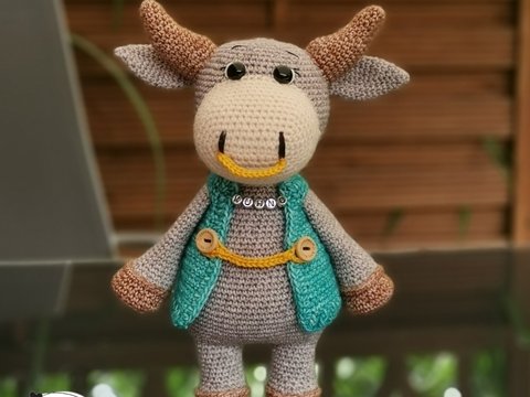 Häkelanleitung Stier Kuhno