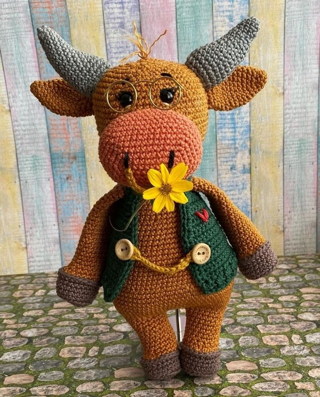 Häkelanleitung Stier Kuhno - Bild 3