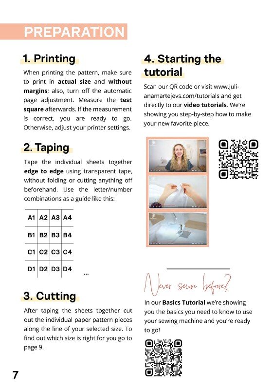 Sewing pattern oversized basic jersey t-shirt, oversized XS-XXXL easy - Image 2