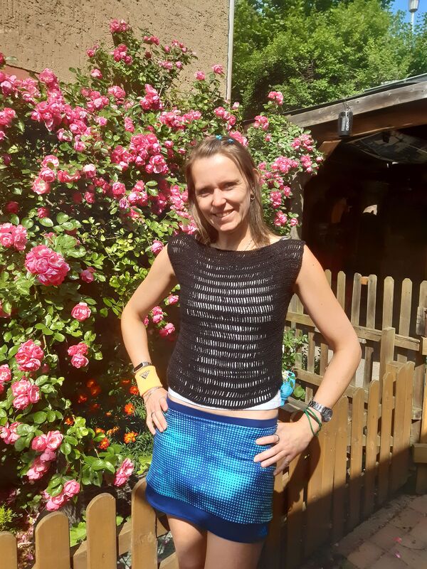 Shirt "fresh" Crop Top häkeln Sommertop Häkelanleitung