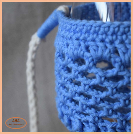 Winnie - gehäkelter Weinglashalter