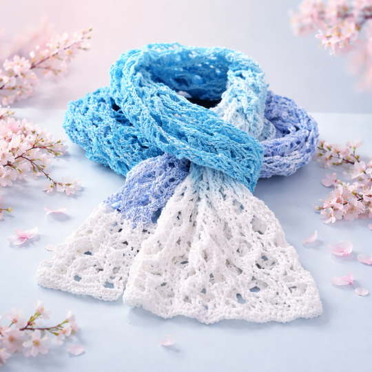 Scarf/Stole “Rabyana BE” – Crochet pattern