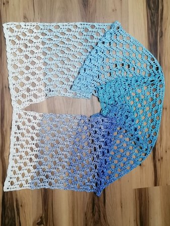 Scarf/Stole “Rabyana BE” – Crochet pattern