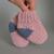 Cute socks for baby 0-3 months, crochet pattern for beginners