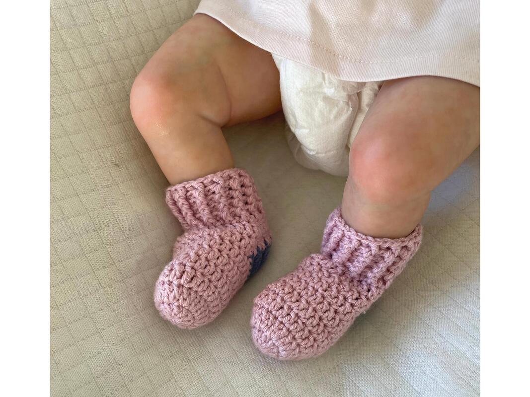 Cute socks for baby 0-3 months, crochet pattern for beginners - Image 5