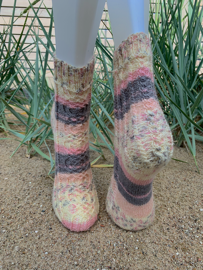 Strickanleitung "Celtic Rose" Socken