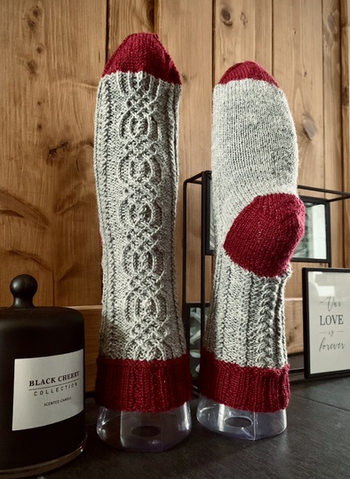 Strickanleitung "Celtic Rose" Socken