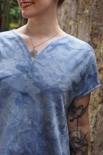 Schnittmuster loses Shirt mit überschnittenen Schultern Damen Gr. 32 - 62