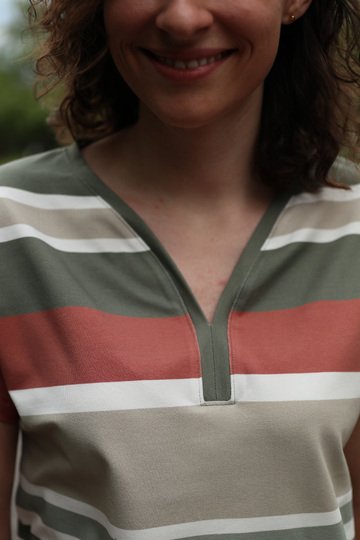 Schnittmuster loses Shirt mit überschnittenen Schultern Damen Gr. 32 - 62