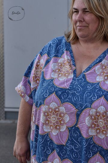 Schnittmuster loses Shirt mit überschnittenen Schultern Damen Gr. 32 - 62