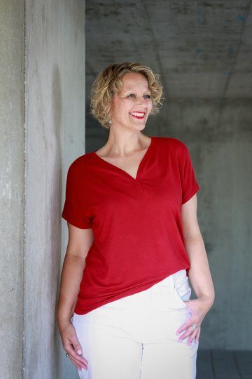 Schnittmuster loses Shirt mit überschnittenen Schultern Damen Gr. 32 - 62