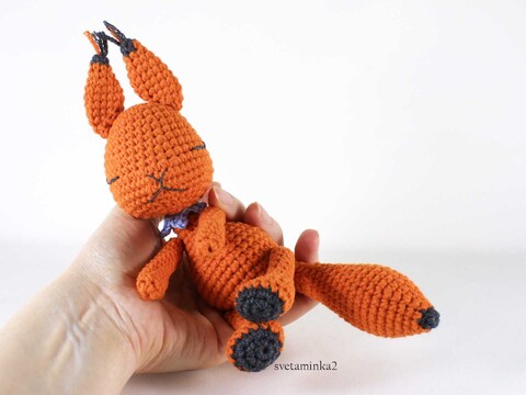 Crochet Squirrel Pattern Amigurumi Squirrel Pattern Crochet Animal Pattern