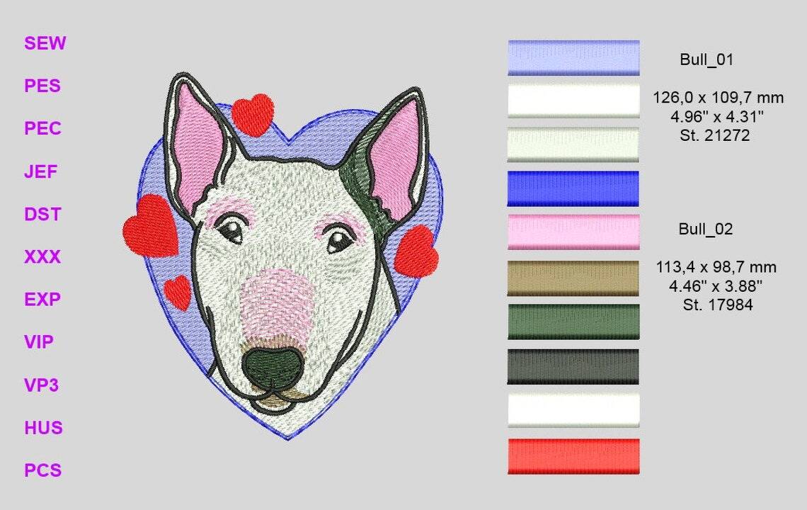 Bull Terrier in a Heart (2 Sizes)