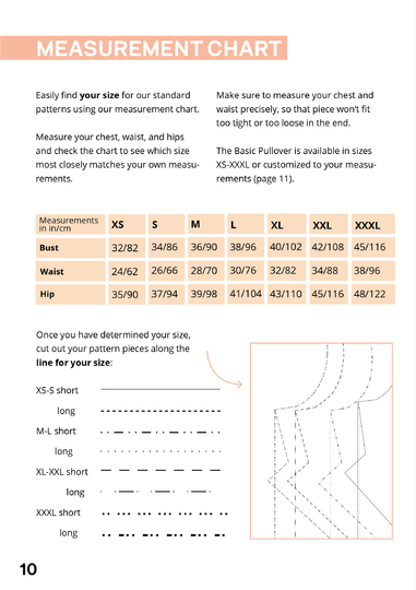 Sewing pattern slipover vest gilet sweater for women XS-XXXL easy