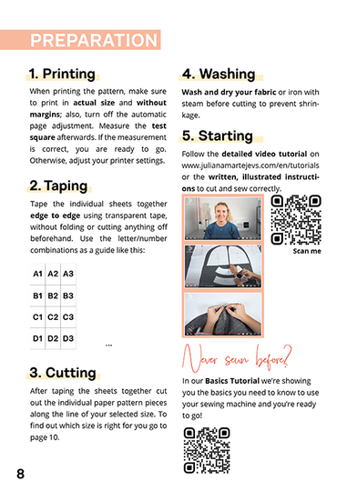 Pattern asymmetrical skirt in midi length for women XS-XXXL Easy