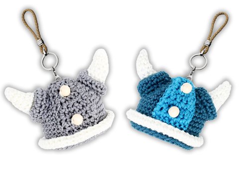 Taschenbäumler (Anhänger) „Wikingerhelm“, Gr.: 6,5 cm x 7 cm