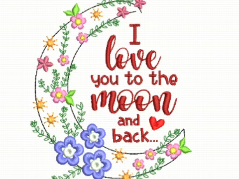I love you to the moon and back (Ich liebe dich bis zum Mond und zurück)