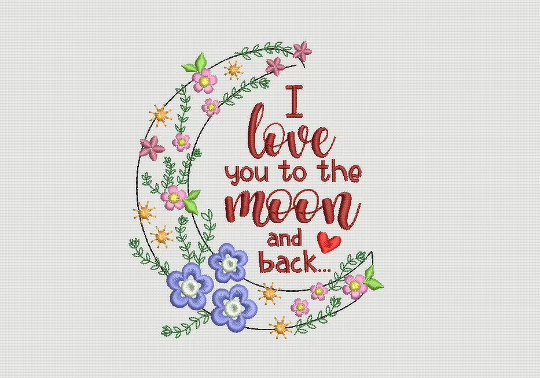 I love you to the moon and back (2 Sizes) - Image 5