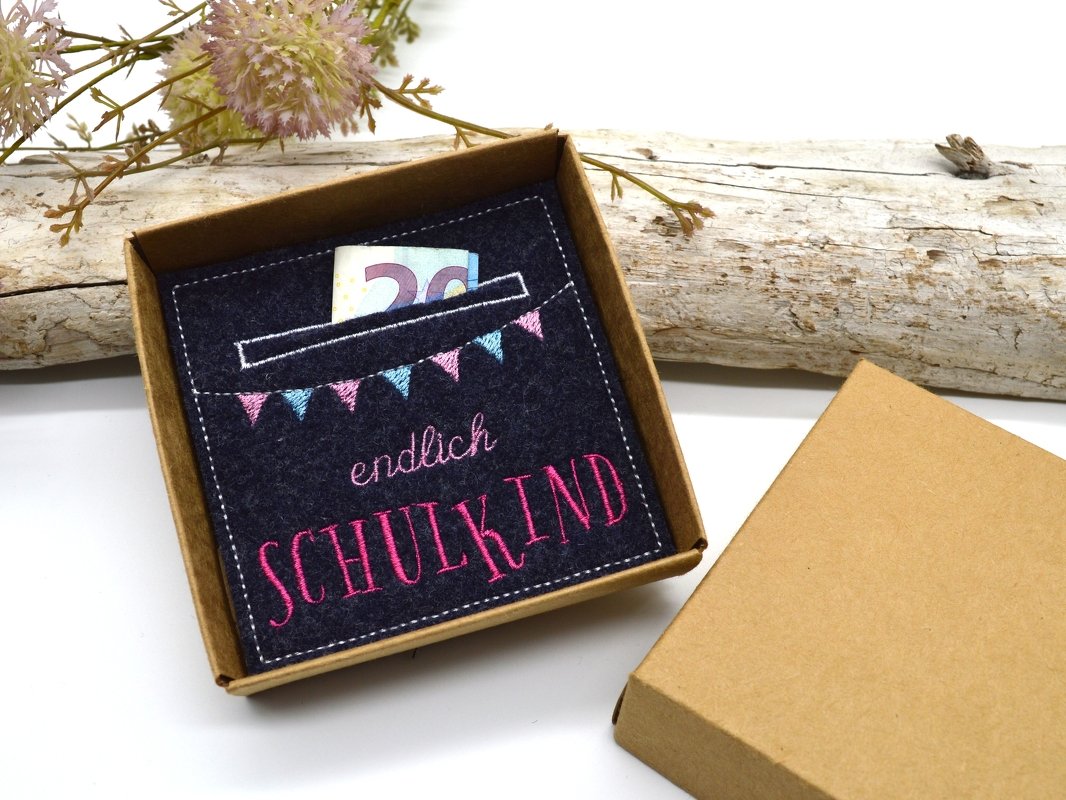 Stickdatei Schulkind Schulanfang ITH Wunscherfüller